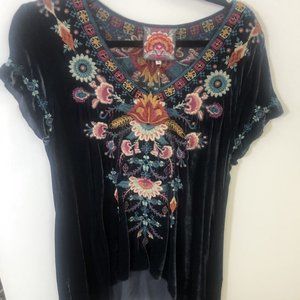 DELPHINE VELVET DRAPE TOPS